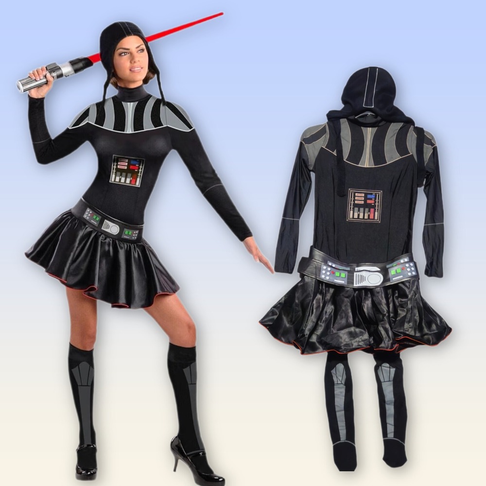 Rubies Darth Vader Costume Women Small Black Star Wars Cosplay Galactic Empire